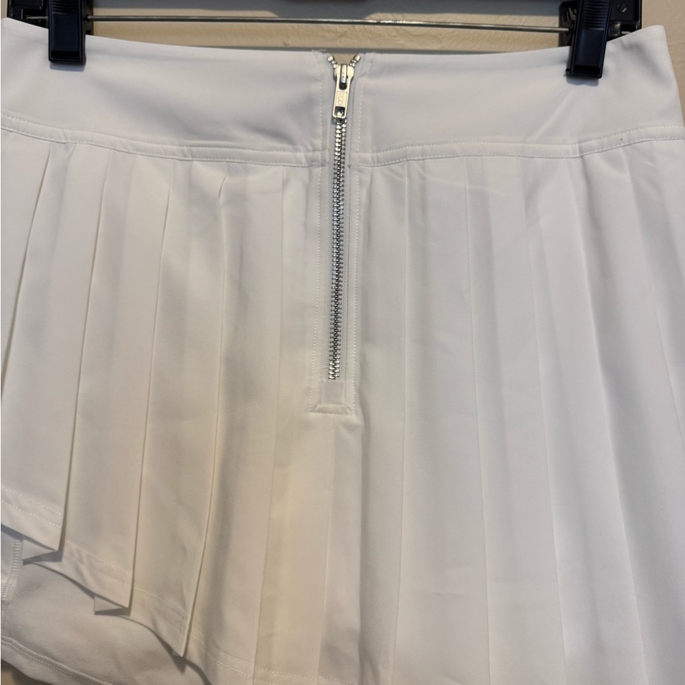White Pleated Tennis Skirt - Picture 4 of 8